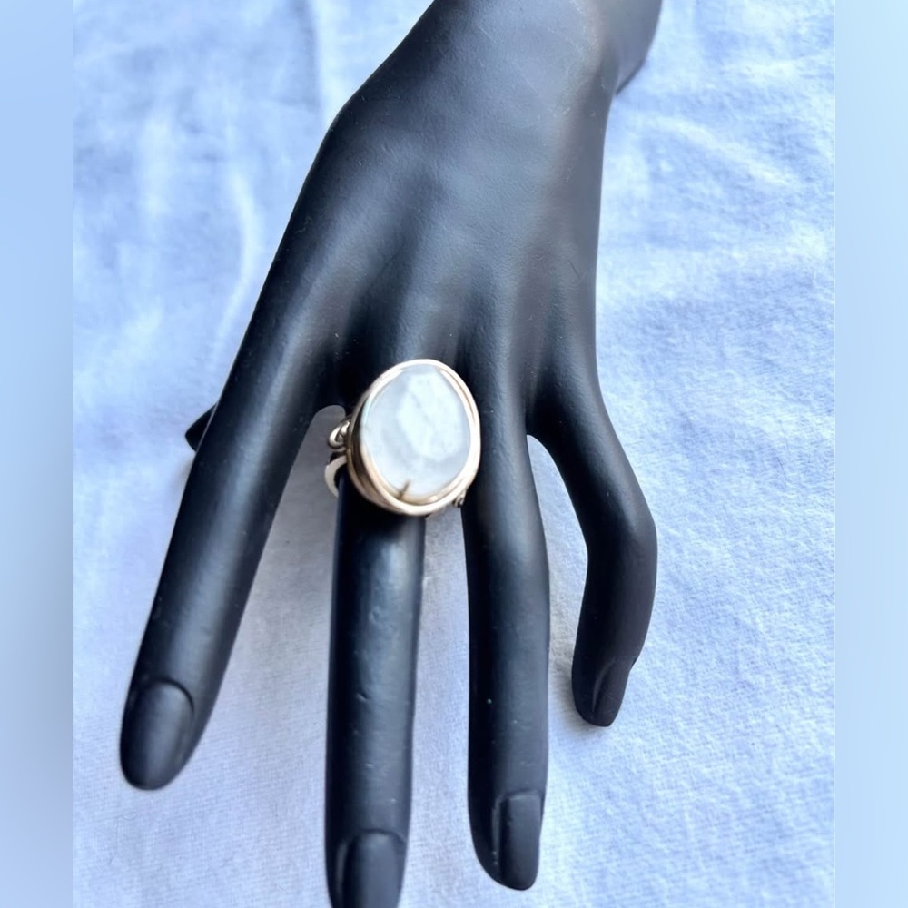 Artisanal Stone Statement Ring Size 7 - image 5